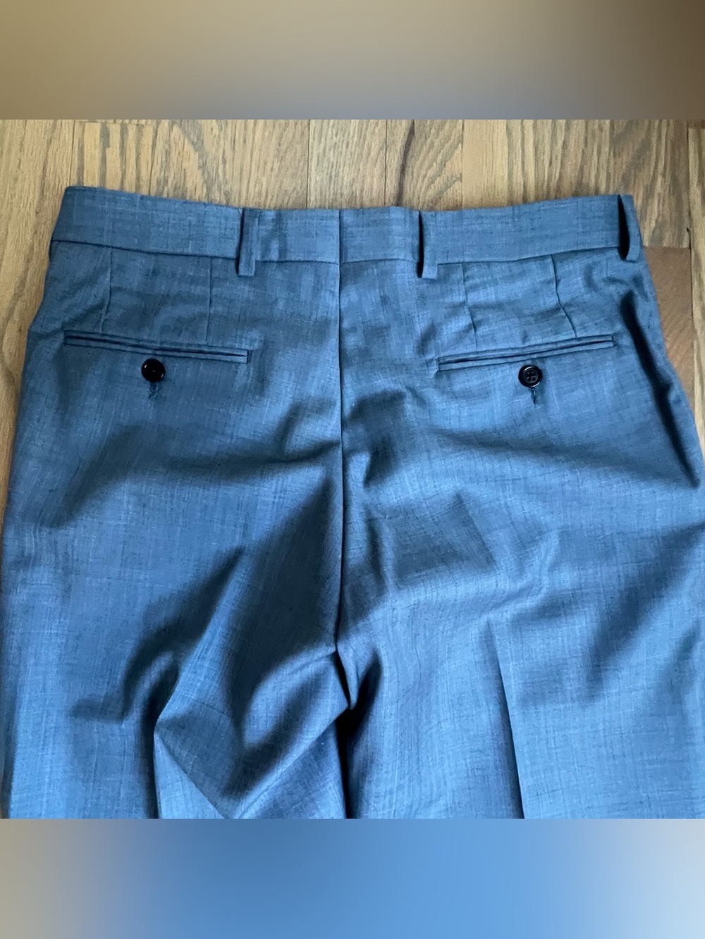 John Varvatos Men's Tailored Blue Flat-Front Shorts